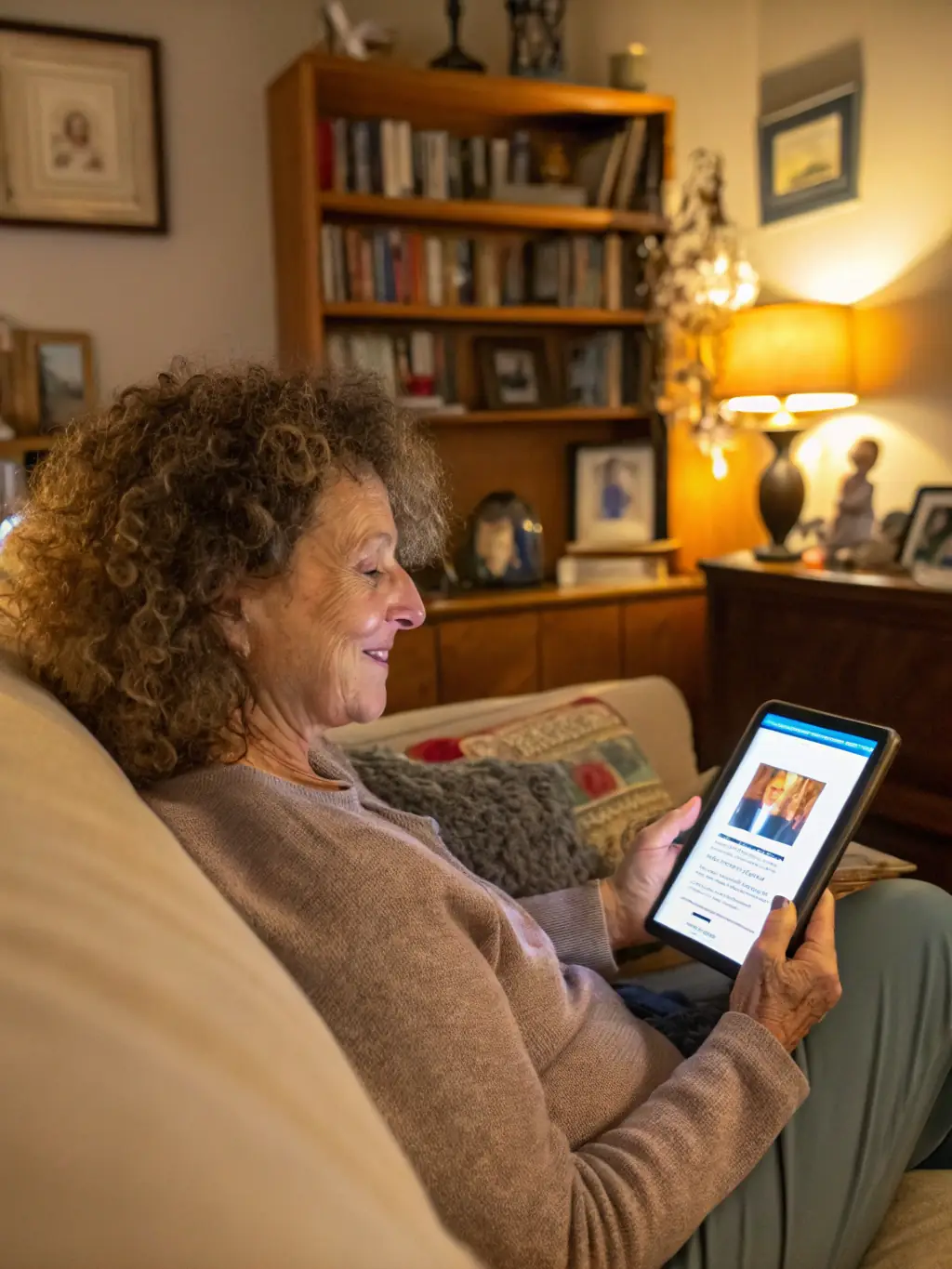 A patient using a telehealth app on their smartphone, showcasing the convenience of remote healthcare services.
